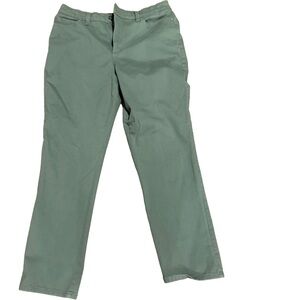 Gloria Vanderbilt womens sz14 Amanda 2.0 Slim leg sage jeans measurements in pic